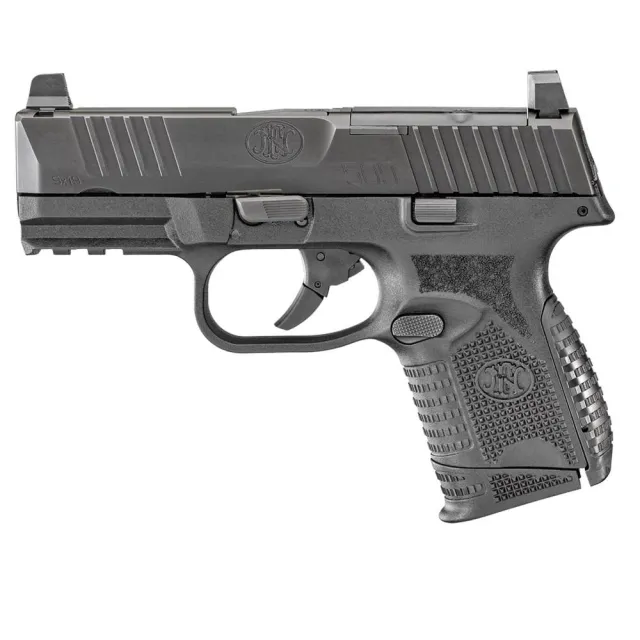 FN 509 Compact MRD 9mm Luger Semi Auto Pistol 3.7" Barrel 15 Rounds Optics Ready Ambidextrous Controls - View 2