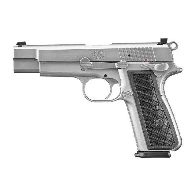 FN 66101116 High Power 9mm Luger 4.7" Barrel, Stainless Slide, Matte Frame - View 2