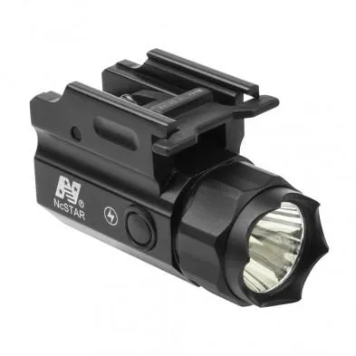 NcStar ACQPTF Compact Flashlight QR w/Strobe Black 150 Lumens White Cree - View 2