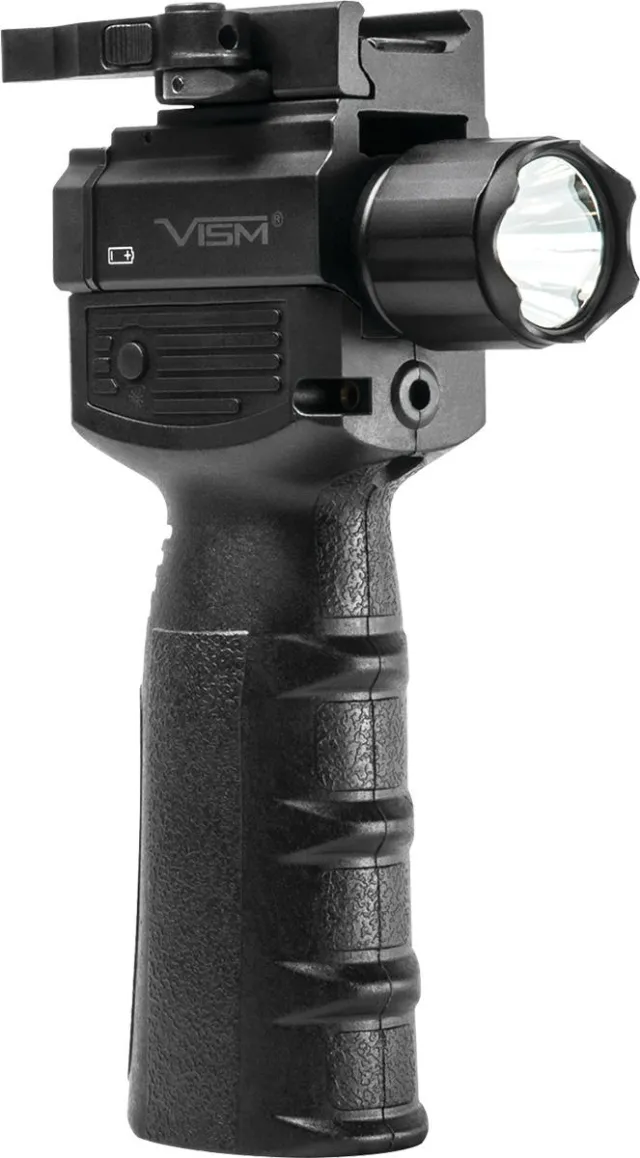 NcSTAR VAQVGFLRV2 Flashlight & Red Laser Combo, 200 Lumen, Black - View 2