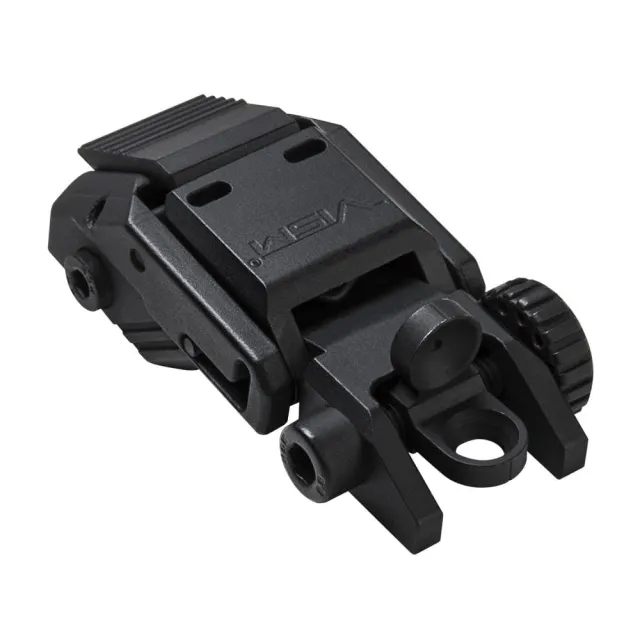 NcSTAR Vism Pro Series AR Flip-Up Rear Sight Black Adjustable - View 2