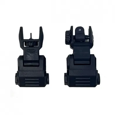 NcStar VG166 Picatinny Low Profile Flip-Up Front Rear Sight Set Black - View 2