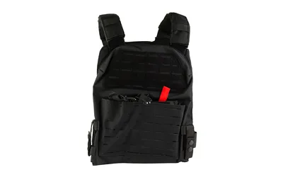 NcStar Laser Cut Plate Carrier 2XL Black - MOLLE Slots & Kangaroo Pouch CVLCPCL3051B - View 2