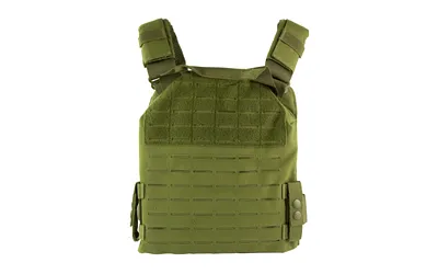NcStar CVLCPC3050G Laser Cut Plate Carrier Green Medium-2XL with MOLLE Slots & Kangaroo Pouch - View 3