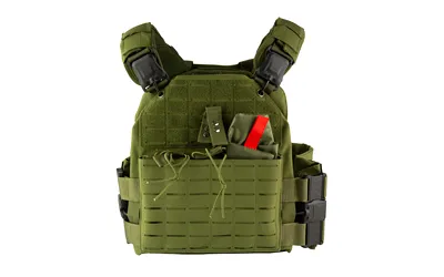 NcStar CVLCQR3054G Quick Release Plate Carrier, Green, M-2XL, MOLLE - View 2