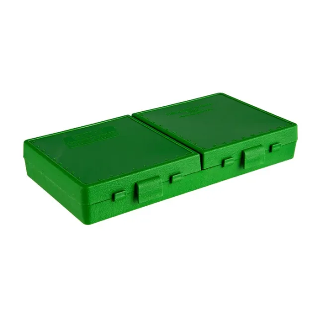 MTM Case-Gard P-200-9-10 9mm Luger Green Ammo Box 200 Rounds Polypropylene - View 2