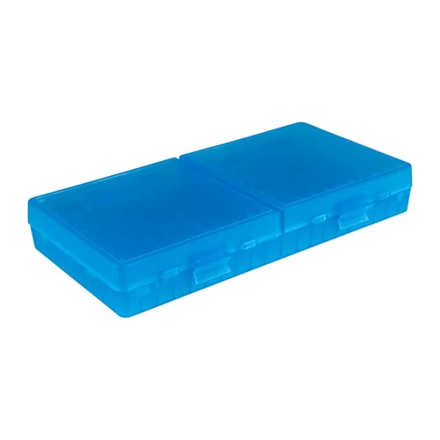 MTM Case-Gard P200924 Ammo Box 9mm Luger 380 ACP 200 Rounds Clear Blue - View 3