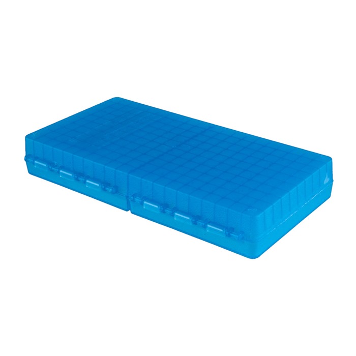 MTM Case-Gard P200924 Ammo Box 9mm Luger 380 ACP 200 Rounds Clear Blue - View 4