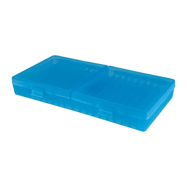 MTM Case-Gard P2004524 200 Rounds Clear Blue Polypropylene Ammo Box - View 2