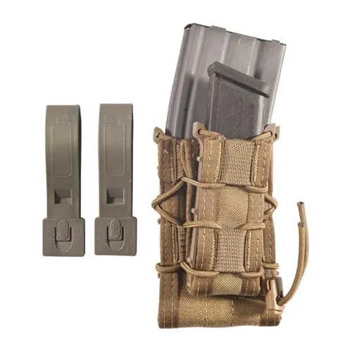 High Speed Gear 11DD00CB TACO Double Decker Mag Pouch Coyote Brown Nylon - View 2