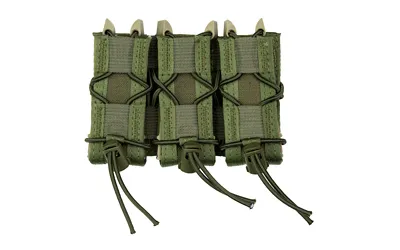 High Speed Gear 11PT03OD Pistol TACO Triple Mag Pouch, MOLLE, OD Green - View 2