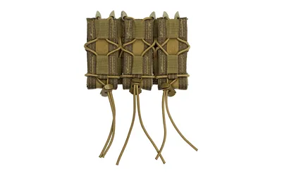 High Standard TACO 11PT03CB Triple Mag Pouch Coyote Brown MOLLE Nylon - View 2
