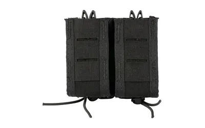 High Speed Gear 41PT02BK TACO Double Pistol Mag Pouch, Black Nylon MOLLE - View 2
