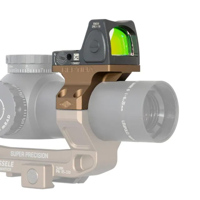 Reptilia 100029 ROF-90 FDE 34mm Offset Mount for Trijicon RMR/SRO - View 2