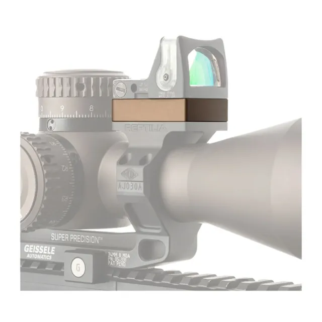 Reptilia 100-086 Riser 10mm FDE for Trijicon RMR/SRO, 7075 Aluminum - View 2