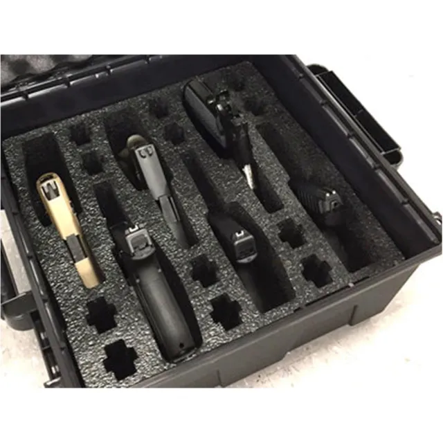 MTM TPC6 Tactical Pistol Case Dark Earth, Holds 6 Handguns, Water-Resistant - View 2