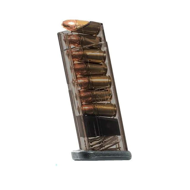 Elite Tactical Systems ETS Pistol Magazine S&W M&P 9 Shield 9mm Luger 7 Round Carbon Smoke - View 2