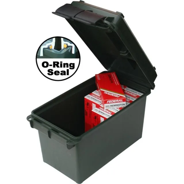 MTM Case-Gard AC50C11 Ammo Can 50 Cal Rifle Forest Green Polypropylene - View 2