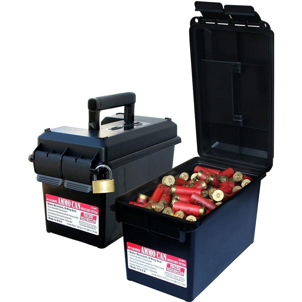 MTM Case-Gard AC50C40 Ammo Can 50Cal Rifle Black Polypropylene - View 2