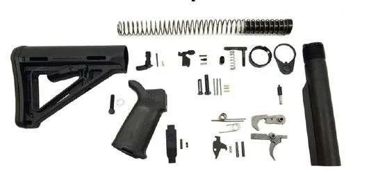 DPMS DP51655109854 MOE Lower Build Kit Black Magpul MOE Stock & Grip - View 2