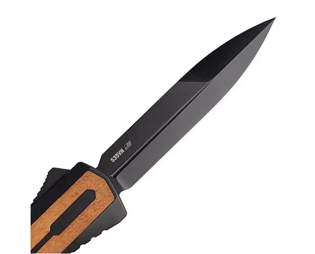 Zastava ZA7AWD A7 OTF Knife, Walnut Handle, S35VN Dagger Blade - View 2