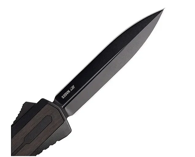 Zastava ZA7TBD A7 OTF Knife Black Wood S35VN Dagger Blade - View 2