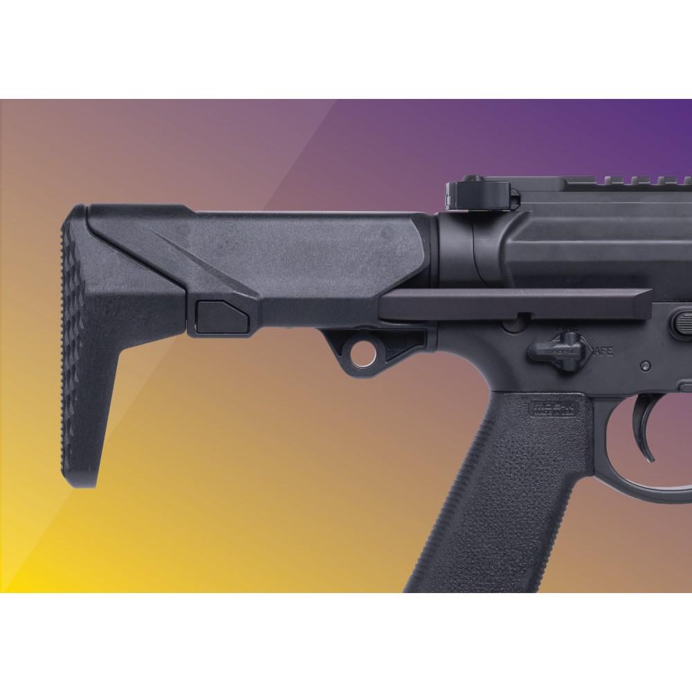 Q LLC Shorty Black Polymer Stock AR/M4 Compact Lightweight - View 2