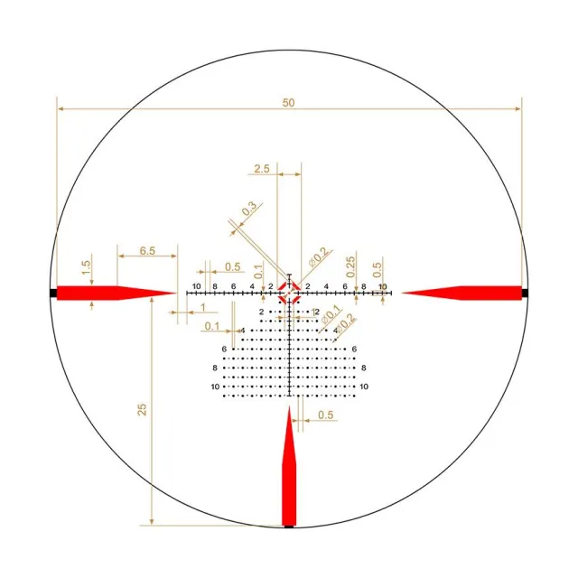 Riton 5T110LFI23 5 Tactix 1-10x24 HD Glass Rifle Scope Matte Black - View 2