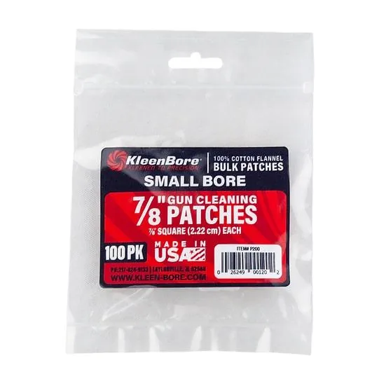 KleenBore Super Shooter Cotton Flannel Patches 7/8" 100 Pack - View 2
