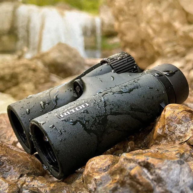 Riton Optics 5 Primal Binoculars 10x42 42mm ED Glass Matte Green - View 2