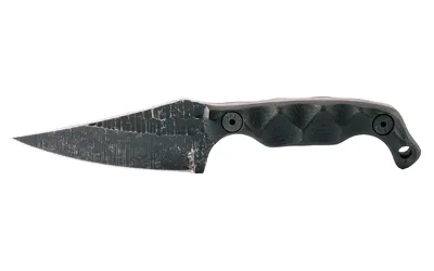 STROUP MINI1-B-G10 Fixed Blade Knife, 3" 1095 Steel, G10 Handle, Sheath - View 2