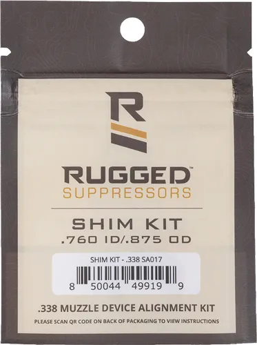 Rugged Suppressors SA017 Shim Kit .338 Cal 3/4"-24 M18x1 M18x1.5 - View 2