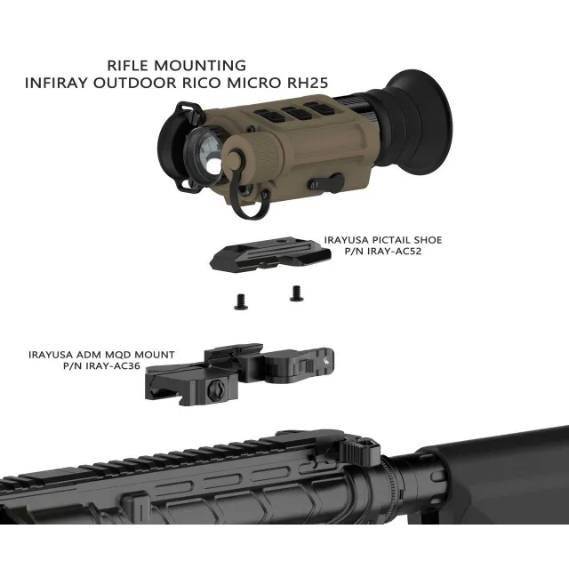 IRAY RH25V2 RICO V2 640 12 Micron Thermal Scope - View 2