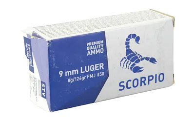 STV Technology S9MM124F Scorpio 9MM 124 Grain FMJ Ammo 50 Rounds - View 3