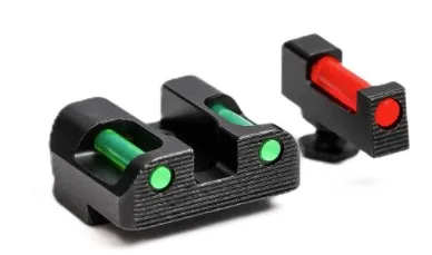 Tag Precision 001BE001BG Fiber Optic Pistol Sights 9MM/.40 S&W Glock - View 2