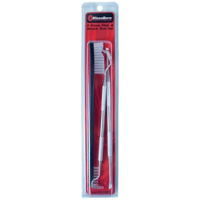 KleenBore KB-PBSET Cleaning Tool Kit 3-Piece Nylon Brush Stainless Steel Pi - View 2