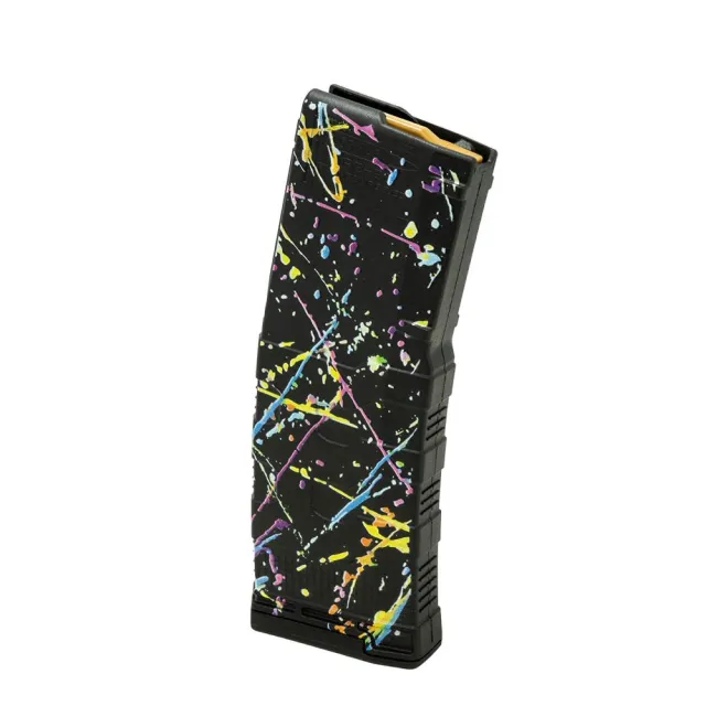 Amend2 556MOD3NEON30 AR-15 Magazine 5.56x45 30RD Poly Neon Splat - View 2