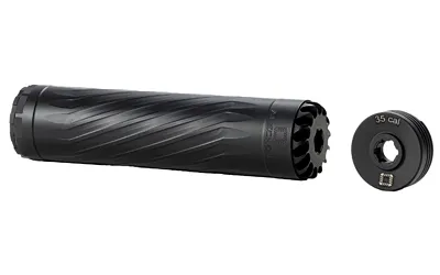Anechoic X35B Titanium Suppressor 9mm/350Legend/338Lapua 1/2"x28 Black - View 2