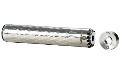 ANECHOIC X-45-RT Suppressor .458 Win Mag Titanium Silver - View 2