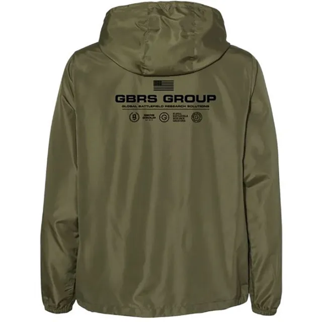 GBRS Group WB-GRNBLK-INS25-2XL Instructor Windbreaker Army Green 2XL - View 2