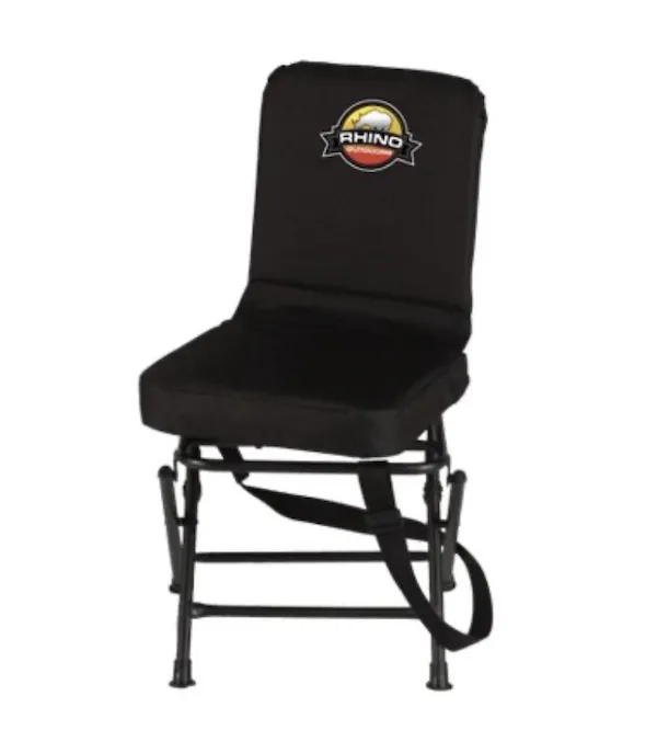 Rhino Blinds RC2281 Padded Swivel Hunting Chair 360 deg Black 600D Polyester - View 2