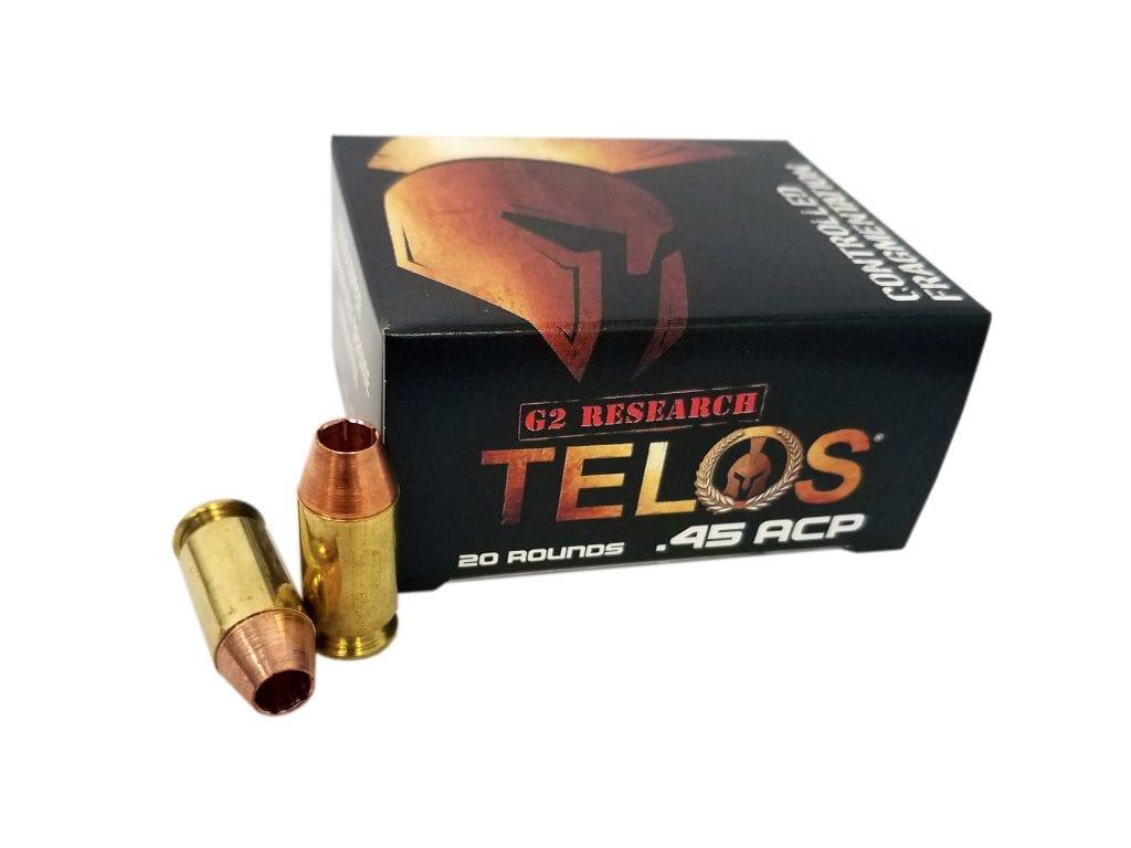 G2 Research G00629 TELOS .45 ACP 160gr HP Ammo, 920fps, 20 Rounds - View 2