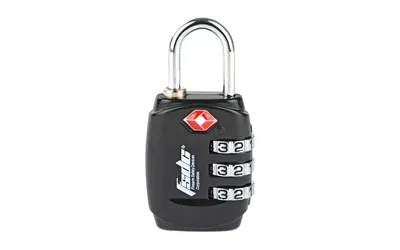 Firearm Safety Devices TSA Lock Black Steel Shackle Keyed - View 2