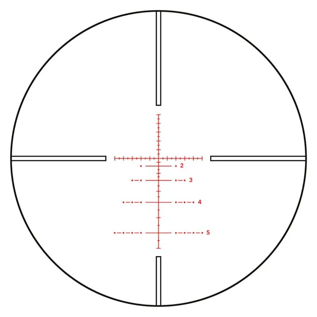 GPO Spectra RS640 2-12x44i Rifle Scope, 30mm, BRWi Illumination, Black - View 2