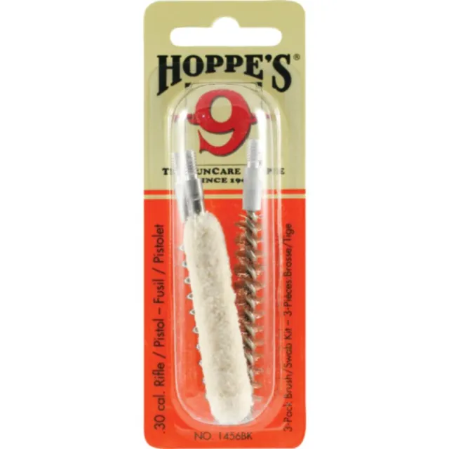 Hoppes 3 Pack .30 Caliber Brush & Swab Set Md: 1456BK - View 2