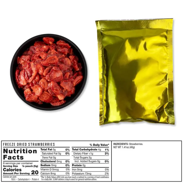 ReadyWise 120-Serving Freeze Dried Fruit Bundle: Stackable, Easy-Transport, Long Shelf Life - View 2