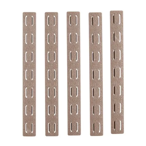 BCM KMRRPFDE5 KeyMod Rail Panel Kit AR-15 Flat Dark Earth Polymer 5 Pack - View 2