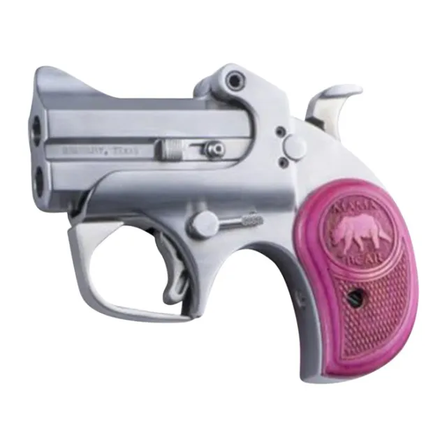 Bond ARMS Mama Bear 357 Magnum 2.5in. Barrel 2rd Pink Grips - Stainle... - View 2