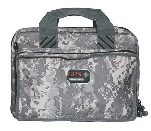 GPS 1310PCDC Quad Pistol Range Bag, Fall Digital Camo, Holds 4 Handguns - View 2