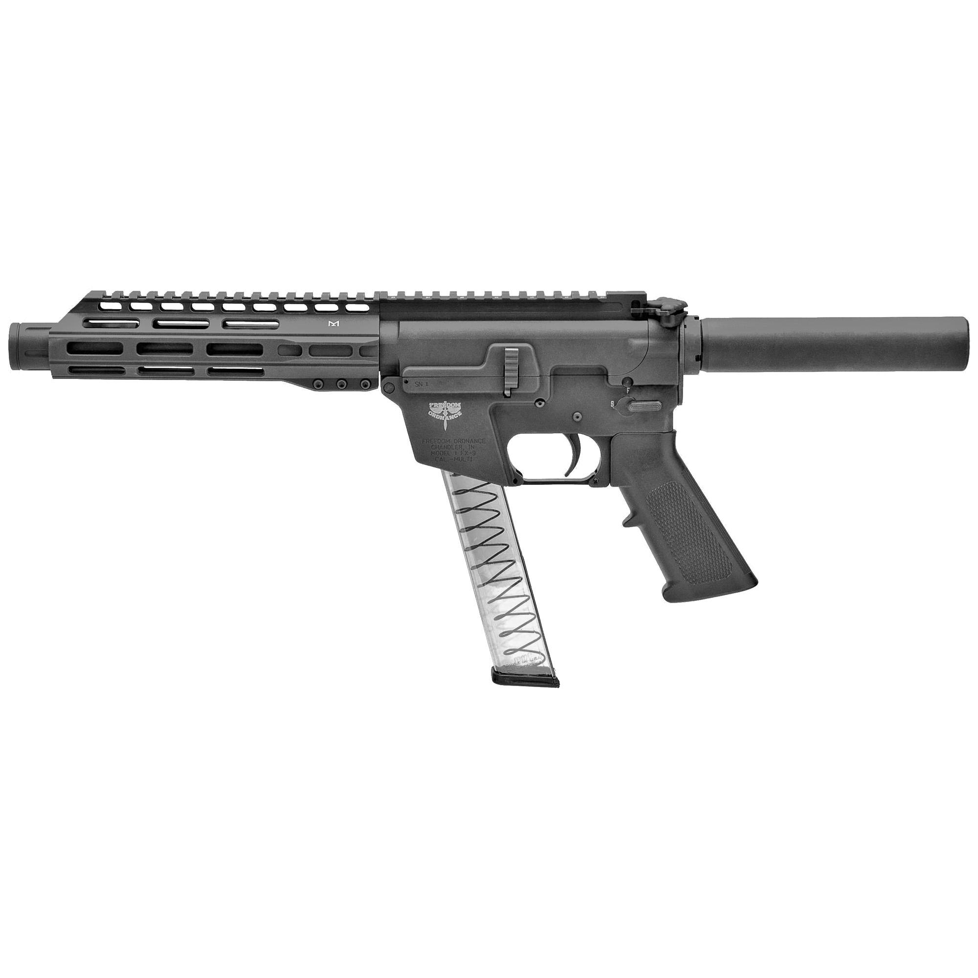 Freedom Ordnance FX9P8 9mm Luger 8.25In 33+1 Black Anodized - View 2